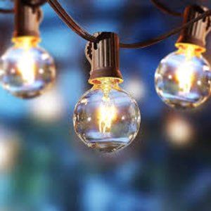 Patio String Lights - 24ft with 25 bulbs -  5 boxes